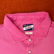 JOHNNIE-O Polo Shirt Men's XL Surfside Caliente Pink Surf Golf Summer Jersey