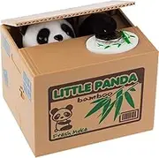 Cartoon Piggy Bank Cash Coin Can Password Electronic Money Bank Safe Saving Box ATM Bank Safe Locks Panda Smart Voice Prompt Money Piggy Box (Panda)