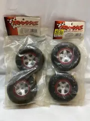 Traxxas Slash Tires/Wheels 5873A Rear Or 4wd FR & RR Mounted RC SCT Tires 1/10