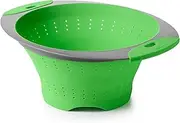 OXO Good Grips Silicone Collapsible Colander, 3.5 Quart, Green