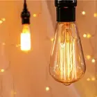 E27 40W ST64 Edison Tungsten Filament Bulbs Antique Light Pear Shaped Bulb 220V