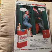 Make Friends With “Winston” Enjoy Finer Filter Smoking! Metal Sign 8”x12”