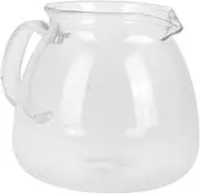 ASAKKURA Glass Coffee Pot Tea Server Wire Spout Manual Pour Pot Small Milk Pitcher for Coffee Te