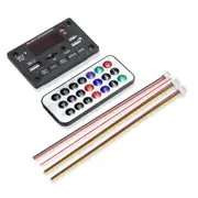 12V Car Mp3 Player Board With Fm Radio Usb Bluetooth Remote Recording