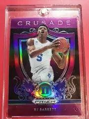 2019-2020 Prizm Draft Picks CRUSADE RJ Barrett PURPLE Prizm Rookie Card RC #72