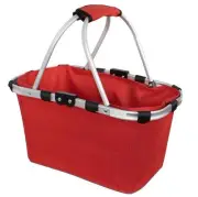 Karlstert Two Handle Foldable Carry Basket (Red)