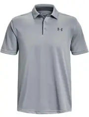 NWT Under Armour Men's Tech Polo Harbor Blue / Tech Gray Size XXL 2XL