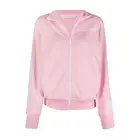 Palm Angels Womens Track Jacket Almond Blossom/White