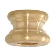 B&P Lamp 5/8" Ht., Turned Brass Neck, Slips 1/8 Ip