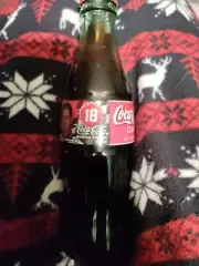 1996 Full Coca Cola Coke bottle #18 Bobby Labonte NASCAR 8 oz.