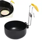 Detachable Handle Egg Ring Pancakes Omelets Patty Molds Silicone Cooker Set