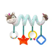 Catzon Baby Hanging Toy for Stroller and Crib Spiral Plush Toy for Newborn Donkey