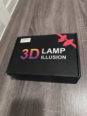 3D LAMP ILLUSION Dinosaur Night. New in box, night light, light dinasours