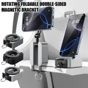 Double Sided Suction Cup Magnetic Phone Holder Rotation Adjustable Bracket B8F3