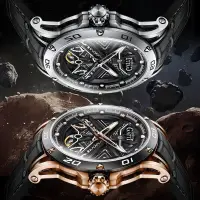 在飛比找露天拍賣優惠-【手錶】2023新款德國布加迪全自動機械表男士手表名牌正品鏤