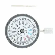 GENUINE SEIKO (SII) NH36 NH36A AUTOMATIC WATCH MOVEMENT DAY DATE CROWN @4 WHITE