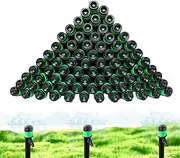 Drip Irrigation Parts - 360 Degree Spray Drippers,Quick-Connect Adjustable Watering System for Lawns Flower Beds Vegetable Gardens