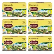 Celestial Seasonings Chamomile Herbal Tea 20 Count Caffeine Free 6 Pack