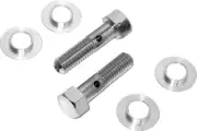 HARDDRIVE 2004-2007 FLHRS Road King Custom Harley Davidson BREATHER BOLTS CHROME