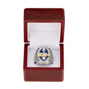 2024 Fantasy Football Championship Ring League Champion Trophy Ring with Wooden Box Award for Winner silver