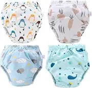Abaodam 4pcs Diapers Comfortable Diaper Breathable Diapers Newborn Diaper Reusable Diaper Learning Pants Newborn Pocket Diapers Washable Diapers Diaper Liners Diaper Newborn