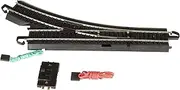 Bachmann Snap-Fit E-Z Track Remote Turnout - Right, HO Scale, Steel Alloy Rail with Black Roadbed