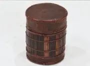 Indonesian Cylinder Small Bark Box