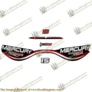 Mercury 15hp Four Stroke BigFoot 1999 Outboard Decal Kit 3M Marine Grade
