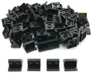 Lego 100 New Black Brackets 2 x 2 1 x 2 Centered Pieces