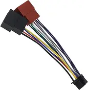 Be In Your Mind Car Radio Wiring Harness Connector Adapter 16-Pin Connector to 8-Pin Mini ISO Male Cable Compatible with New Sony