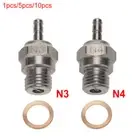 Steel N3 N4 Spark Glow Plug For HSP 70117 Vertex SH Nitro Engine 1/10 1/8 RC Car