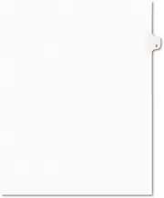 Avery - Numeric Divider, "5", Side Tab, 11"x8-1/2", 25/PK, White, Sold as 1 Package, AVE11915