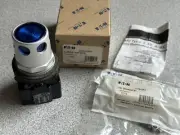 NEW Eaton HT8GDBF3 Blue LED Illuminated Push Button Operator, 30 mm, Momentary