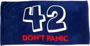 getDigital Bath Towel 42 Don't Panic - Large Beach Towel for Fans of The Hitchhiker's Guide to The Galaxy - 140 x 70 cm, 100% Cotton, Certified with German Textile Standard