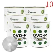 6000-Pack SmartBuy Logo Top Surface Blank DVD-R 16X 4.7GB Recordable Media Disc
