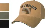 US Veteran Low Profile Army Military USA Flag Vet Hat Baseball Dad Cap