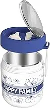 Overnight Oats Container, Insulated Soup Container, Microwave Heating Cereal Bowl Jar, Snack Lunch Box for Commuting Short-Distance Travel