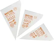 Disposable Piping Bags for Cake Decorating Icing Frosting Cream Pastry Sleeve (10, Small)