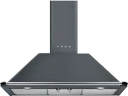 Smeg 90cm Grey Chimney Rangehood