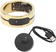 Fitness Tracker Intelligent Ring Long Standby Touch Control Sleep Monitor Body Temperature Step Counter Golden Size 11 Multifunctional Health Band for Daily Wellness (Size 13)