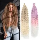 Braids Ombre Marly Hair Synthetic Crochet Hair Deep Wave Wig Kinky Curly Hair
