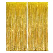 Curtain Backdrop Fringe Curtain Streamers for Birthday Halloween Christmas Party Decorations