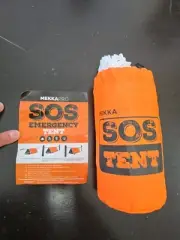 MEKKAPRO SOS Emergency Tent Orange Survival Shelter Kit with Rope – Lightweight