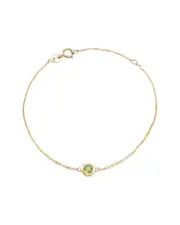 Classic 14K 0.12 ct. tw. Peridot Bracelet