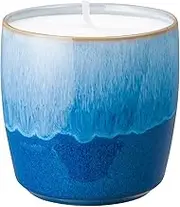 Denby - Blue Haze Ceramic Candle | Hand-Poured Wax Candle | 40 Hour Burn Time