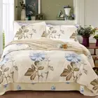 Floral Soft Quilt Doona Duvet Cover Set Queen/King/Super King Size Bedding Set