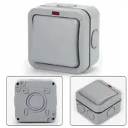 Versatile 1 Gang Outdoor Switch for Landscape Lighting and Electrical Circuits