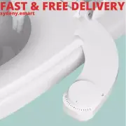 Bidet Toilet Seat Left Hand Bidet Ultra-Slim Non-Electric Dual Nozzle Frontal &