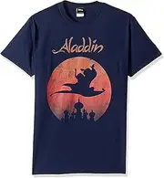 [Disney] Men's Aladdin Sunset Logo Poster Graphic T-Shirt