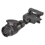 Narva 13 Pin Euro Round Socket On Car To 7 Pin Flat Plug On Trailer